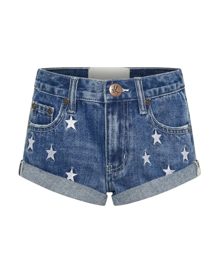 Kids One Teaspoon Kids PACIFICA KIDS DENIM BANDIT SHORTS Kids One Teaspoon Kids PACIFICA KIDS DENIM BANDIT SHORTS