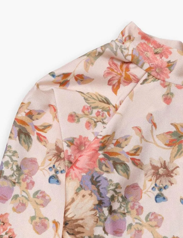 Kids Swimwear Zimmermann August Frill Rashie Cream Floral