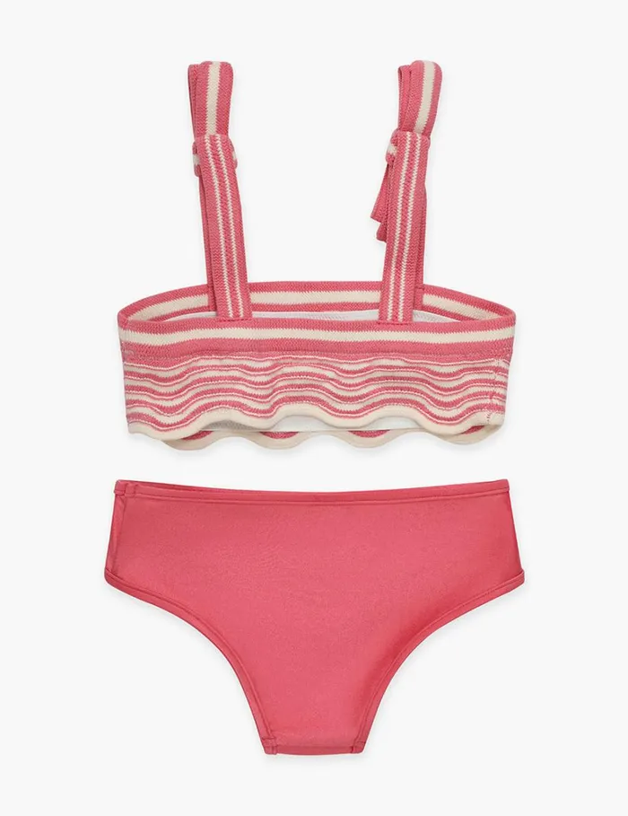 Kids Swimwear Zimmermann Halliday Crochet Wave Bikini Pink