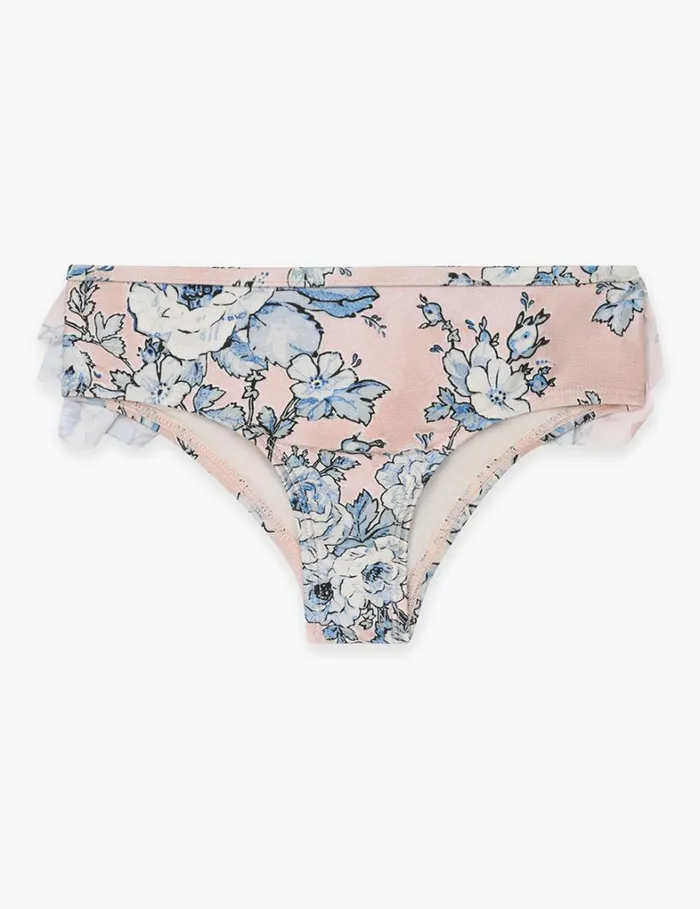 Kids Swimwear Zimmermann Halliday Frill Pant Peachblue Floral