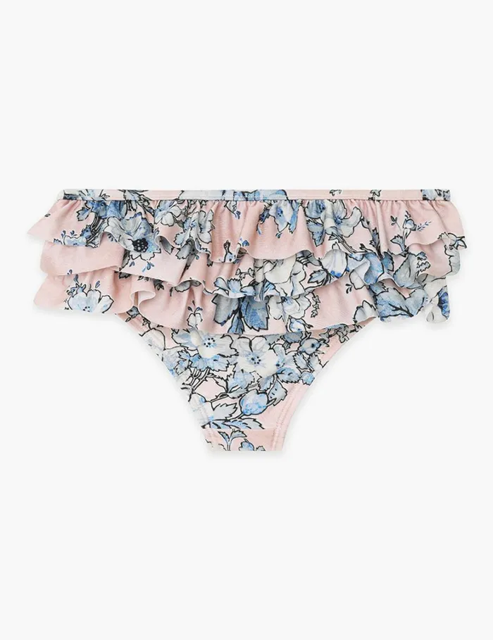 Kids Swimwear Zimmermann Halliday Frill Pant Peachblue Floral