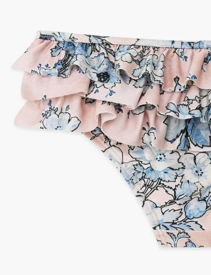 Kids Swimwear Zimmermann Halliday Frill Pant Peachblue Floral