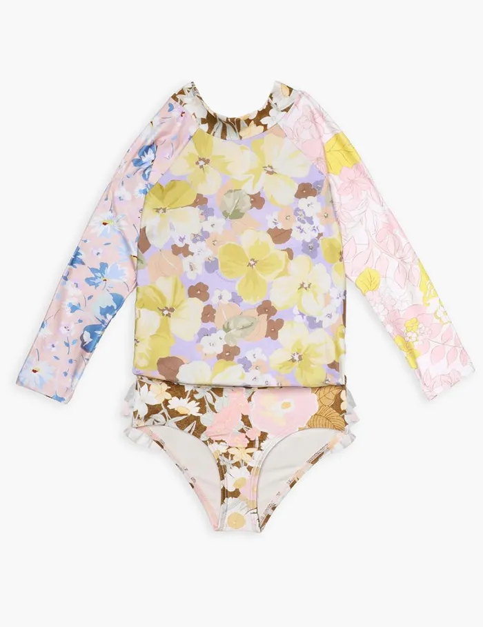 Kids Swimwear Zimmermann Pop Frill Pant Goldpeach Floral