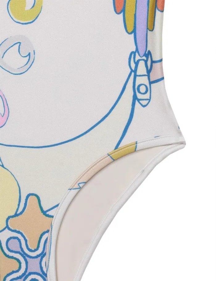 Kids Swimwear Zimmermann Pop Racer 1PC Watercolour Multi