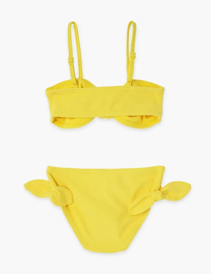 Kids Swimwear Zimmermann Pop Terry Tie Bikini Yellow