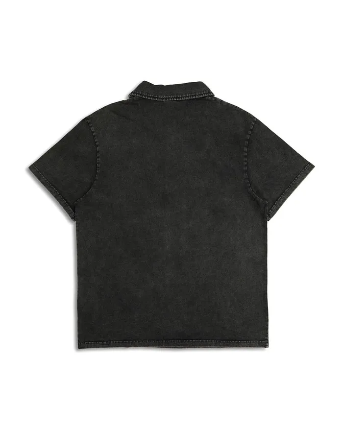 Layback Polo 8211 Anthracite Men Deus Ex Machina Shirts Layback Polo 8211 Anthracite Men Deus Ex Machina Shirts