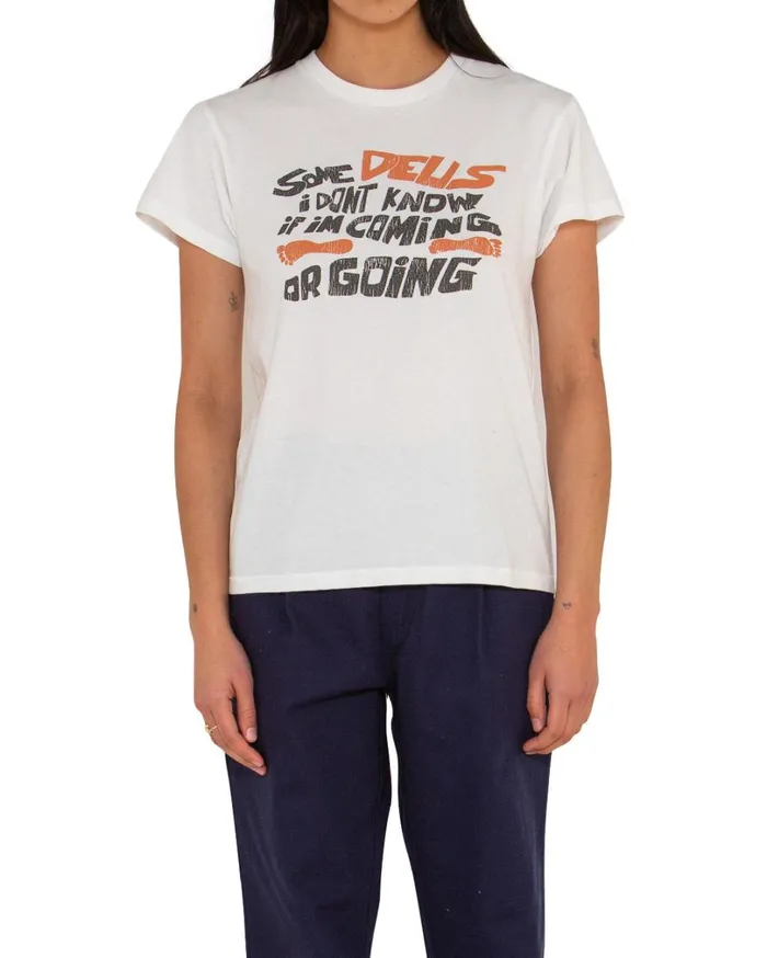 Left Feet Tee Regular Fit 8211 Natural Women Deus Ex Machina Tees