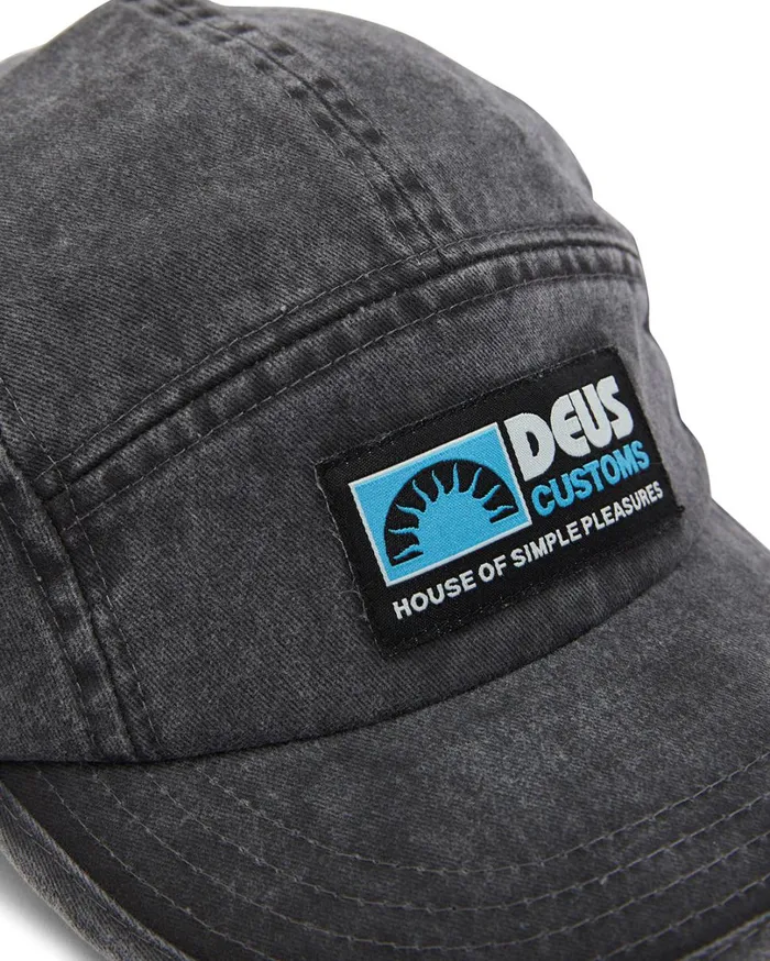 Leisure 5 Panel Cap 8211 Anthracite WomenMen Deus Ex Machina Headwear Leisure 5 Panel Cap 8211 Anthracite WomenMen Deus Ex Machina Headwear