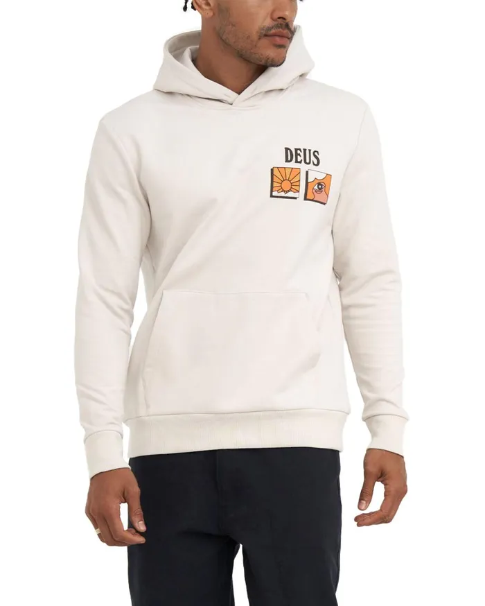 Max Speed Hoodie 8211 Dirty White Men Deus Ex Machina Hoodies and Sweaters