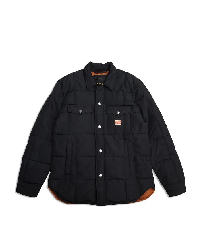 Maxwell Padded Overshirt 8211 Black Men Deus Ex Machina Jackets Maxwell Padded Overshirt 8211 Black Men Deus Ex Machina Jackets