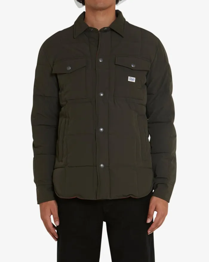Maxwell Padded Overshirt Relaxed Fit 8211 Forest Night Men Deus Ex Machina Shirts