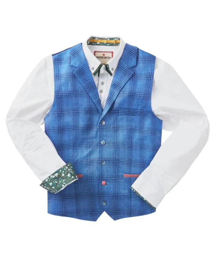 Men Joe Browns Jackets and Coats Charming Check Waistcoat Men Joe Browns Jackets and Coats Charming Check Waistcoat