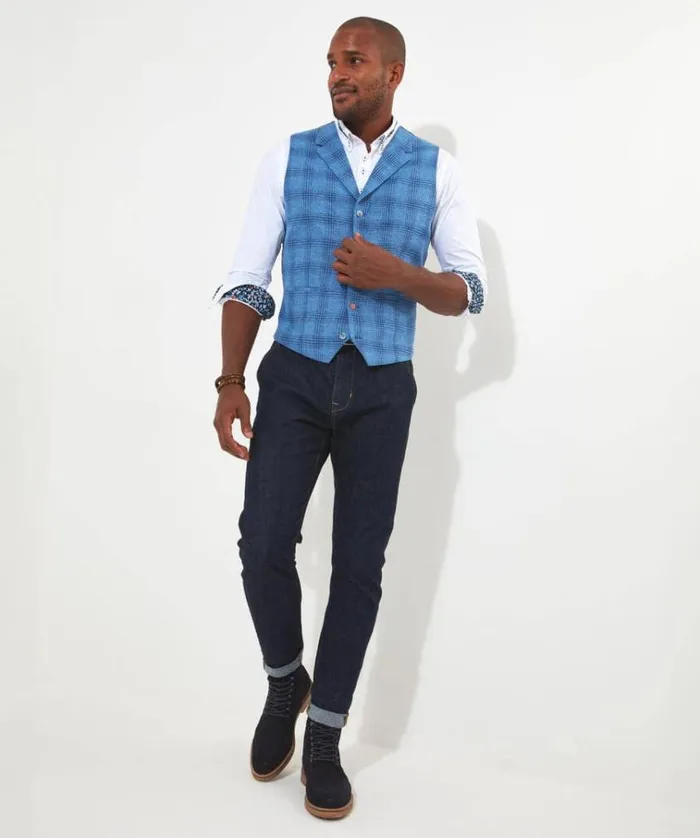 Men Joe Browns Jackets and Coats Charming Check Waistcoat Men Joe Browns Jackets and Coats Charming Check Waistcoat