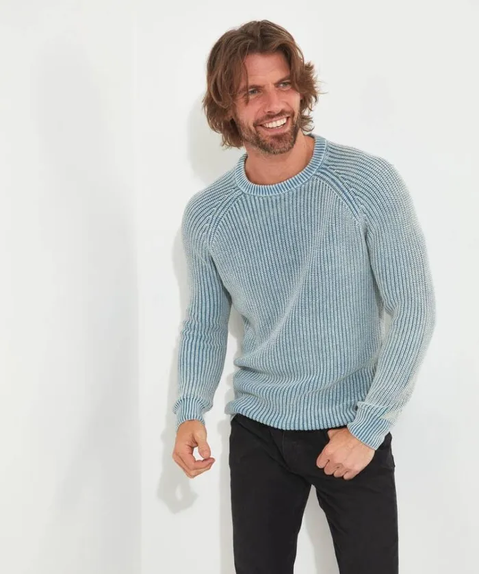 Men Joe Browns Knitwear Sea Breeze Crew Knit