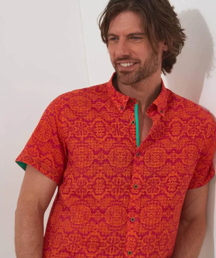 Men Joe Browns Shirts Brighten Up Summer Shirt Men Joe Browns Shirts Brighten Up Summer Shirt