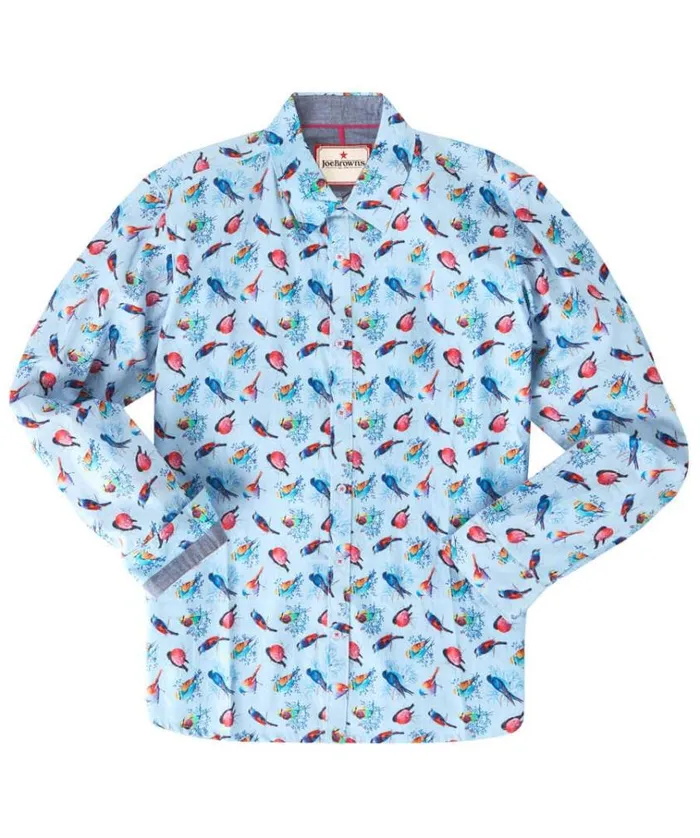 Men Joe Browns Shirts Brilliant Bird Shirt Men Joe Browns Shirts Brilliant Bird Shirt