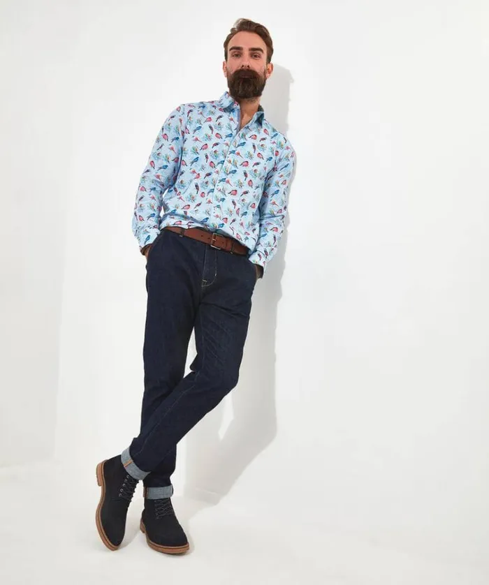 Men Joe Browns Shirts Brilliant Bird Shirt Men Joe Browns Shirts Brilliant Bird Shirt