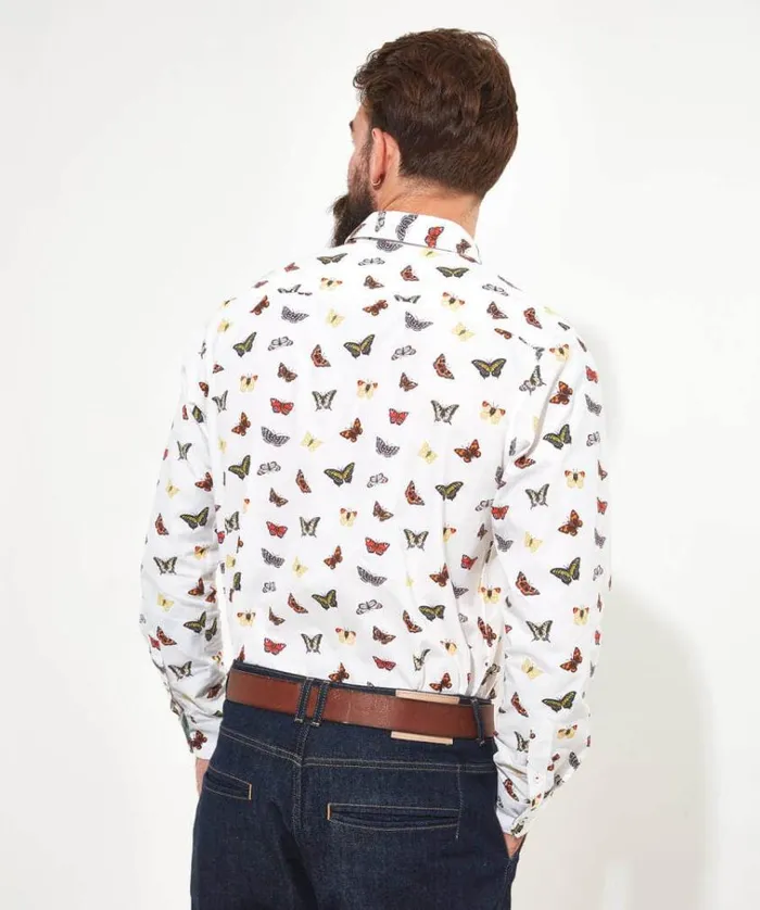 Men Joe Browns Shirts Brilliant Butterfly Shirt Men Joe Browns Shirts Brilliant Butterfly Shirt