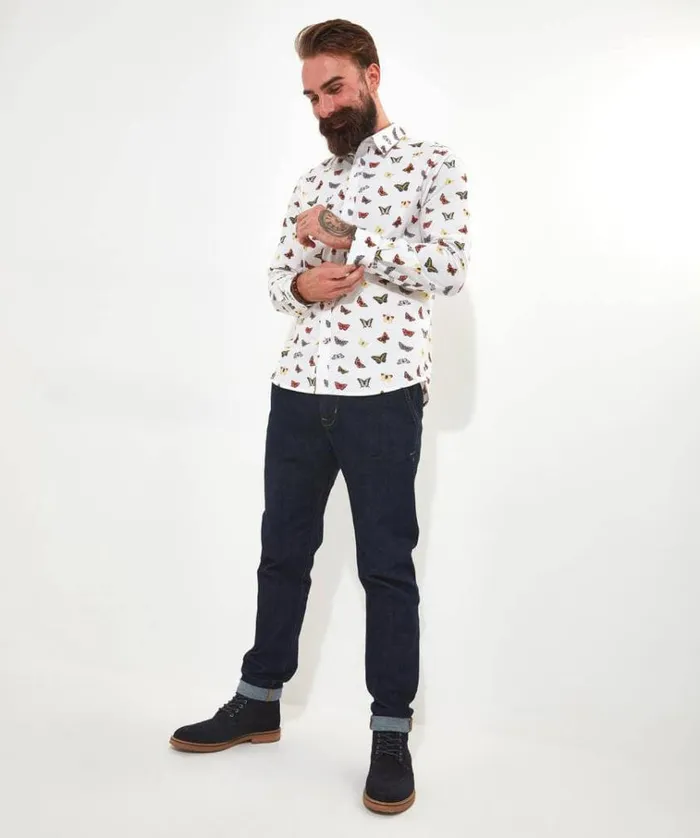 Men Joe Browns Shirts Brilliant Butterfly Shirt Men Joe Browns Shirts Brilliant Butterfly Shirt