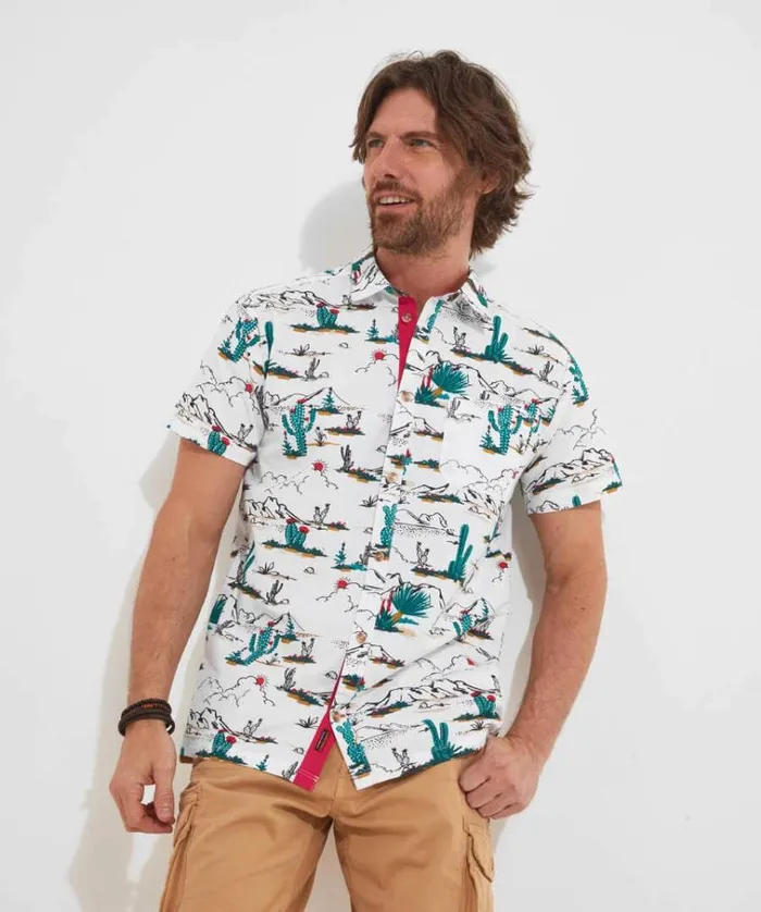 Men Joe Browns Shirts Cool Cactus Shirt