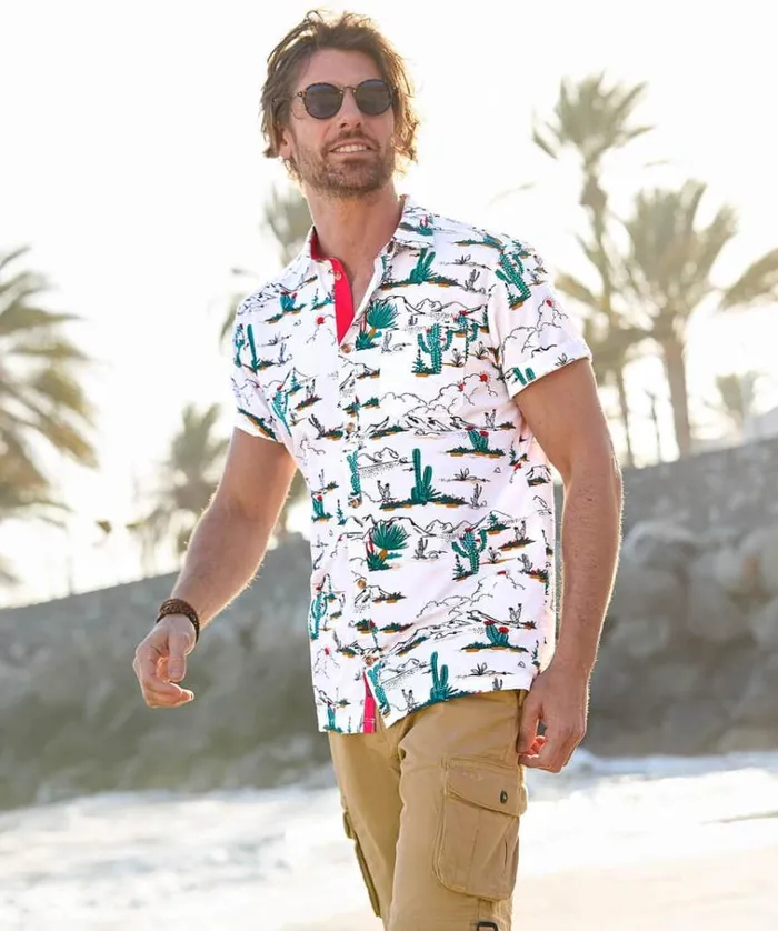 Men Joe Browns Shirts Cool Cactus Shirt Men Joe Browns Shirts Cool Cactus Shirt