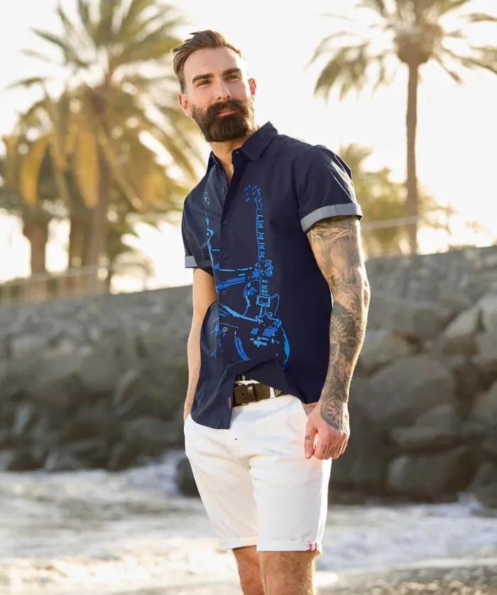 Men Joe Browns Shirts Feel The Vibe Shirt Men Joe Browns Shirts Feel The Vibe Shirt