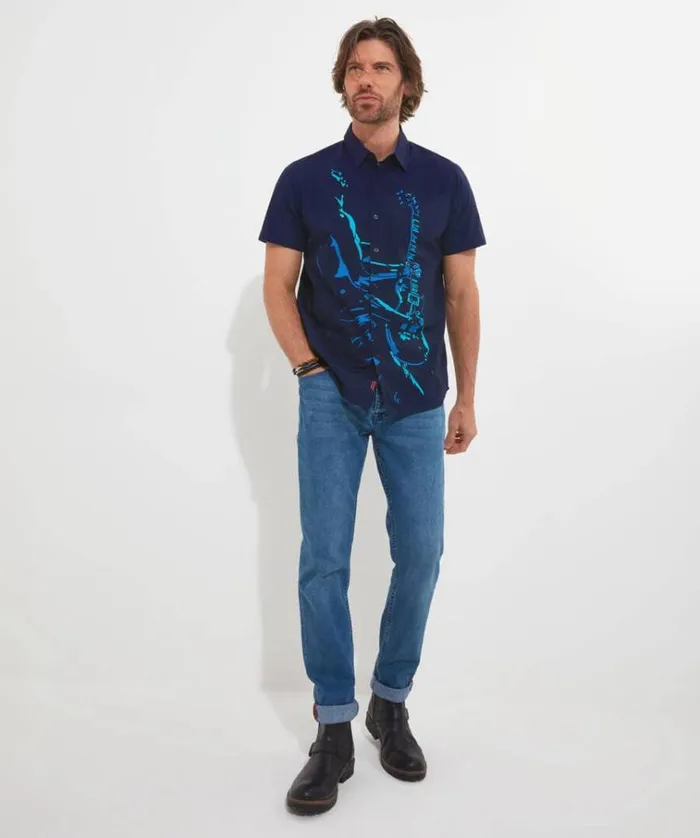 Men Joe Browns Shirts Feel The Vibe Shirt Men Joe Browns Shirts Feel The Vibe Shirt