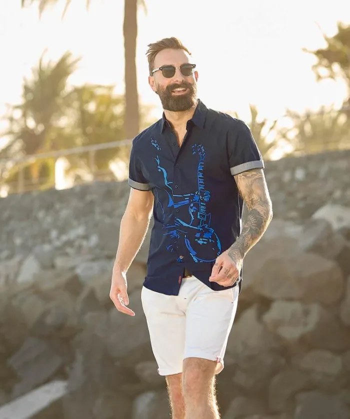 Men Joe Browns Shirts Feel The Vibe Shirt Men Joe Browns Shirts Feel The Vibe Shirt