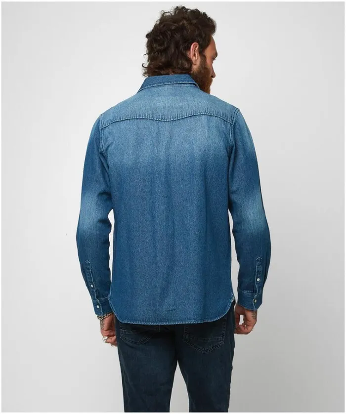Men Joe Browns Shirts Loved And Lived In Denim Shirt Men Joe Browns Shirts Loved And Lived In Denim Shirt