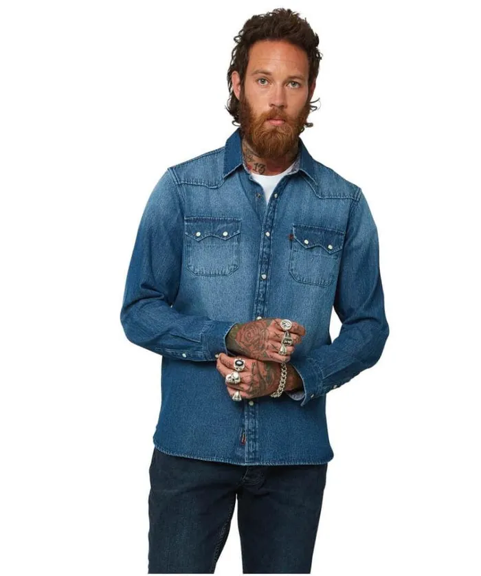 Men Joe Browns Shirts Loved And Lived In Denim Shirt Men Joe Browns Shirts Loved And Lived In Denim Shirt