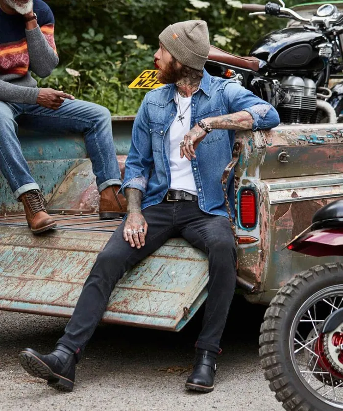 Men Joe Browns Shirts Loved And Lived In Denim Shirt Men Joe Browns Shirts Loved And Lived In Denim Shirt