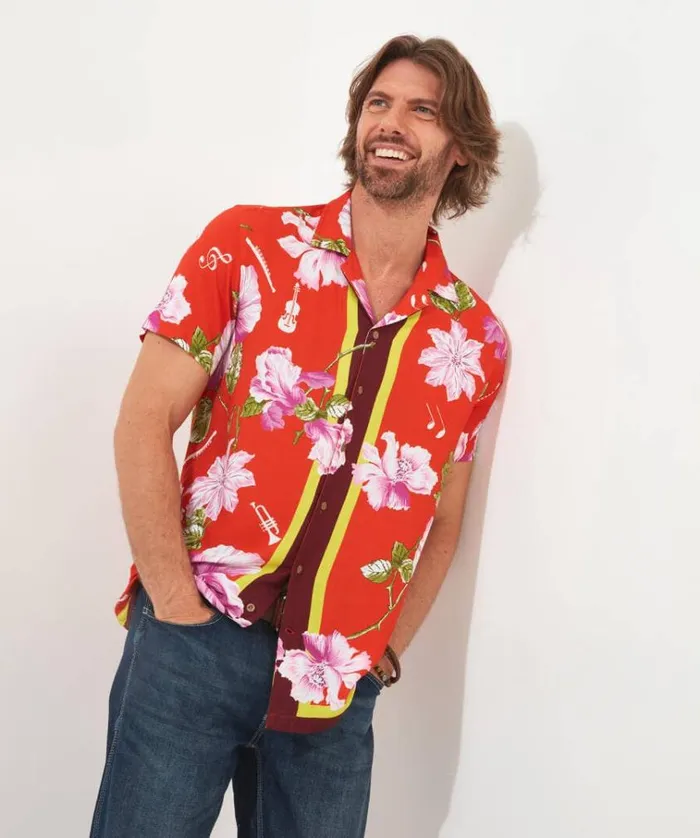 Men Joe Browns Shirts Retro Resort Shirt