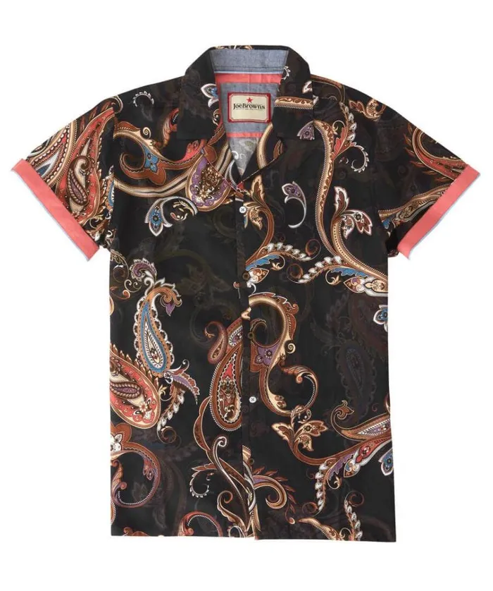 Men Joe Browns Shirts Scale It Up Paisley Shirt Men Joe Browns Shirts Scale It Up Paisley Shirt