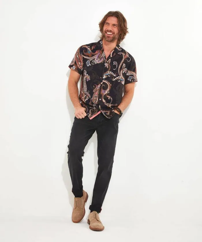 Men Joe Browns Shirts Scale It Up Paisley Shirt Men Joe Browns Shirts Scale It Up Paisley Shirt