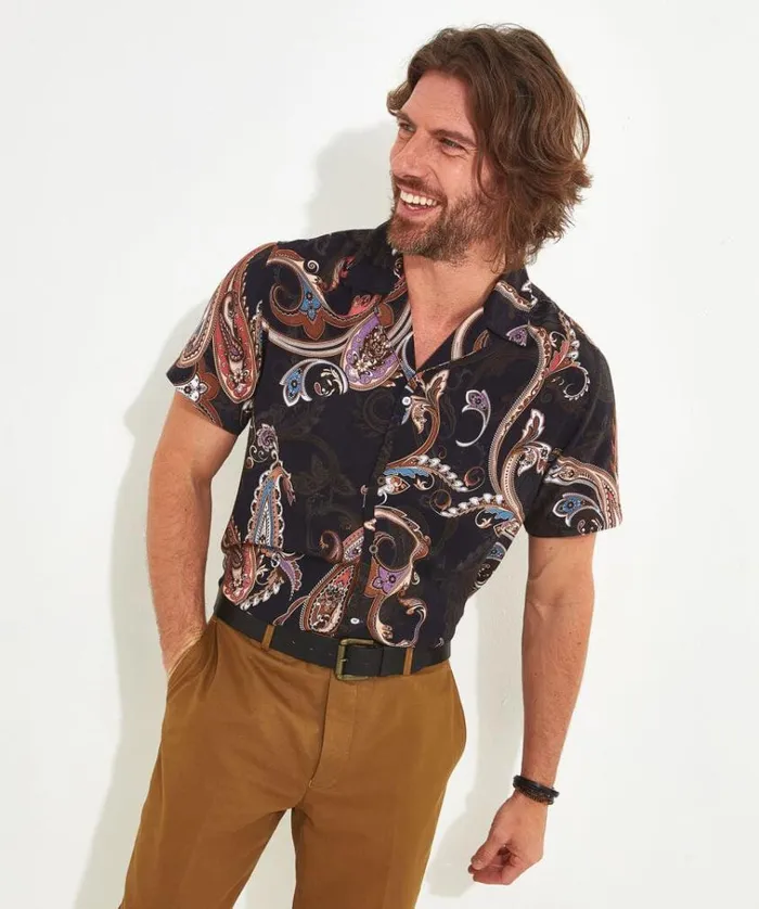 Men Joe Browns Shirts Scale It Up Paisley Shirt Men Joe Browns Shirts Scale It Up Paisley Shirt