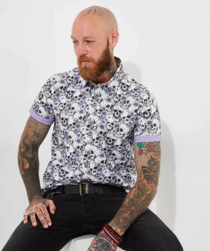 Men Joe Browns Shirts Sensational Skull Shirt
