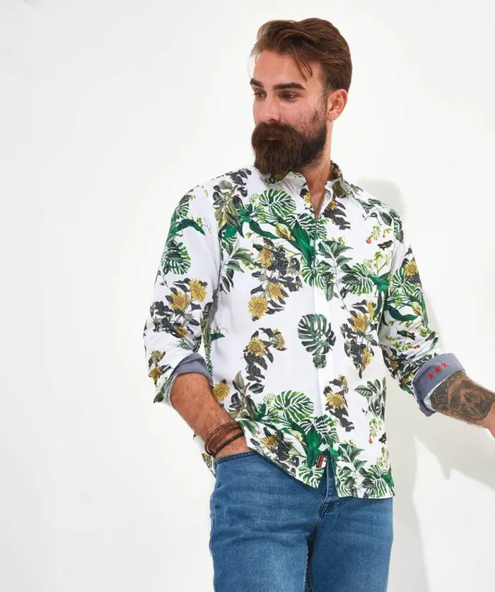 Men Joe Browns Shirts Sensational Sunflower Shirt