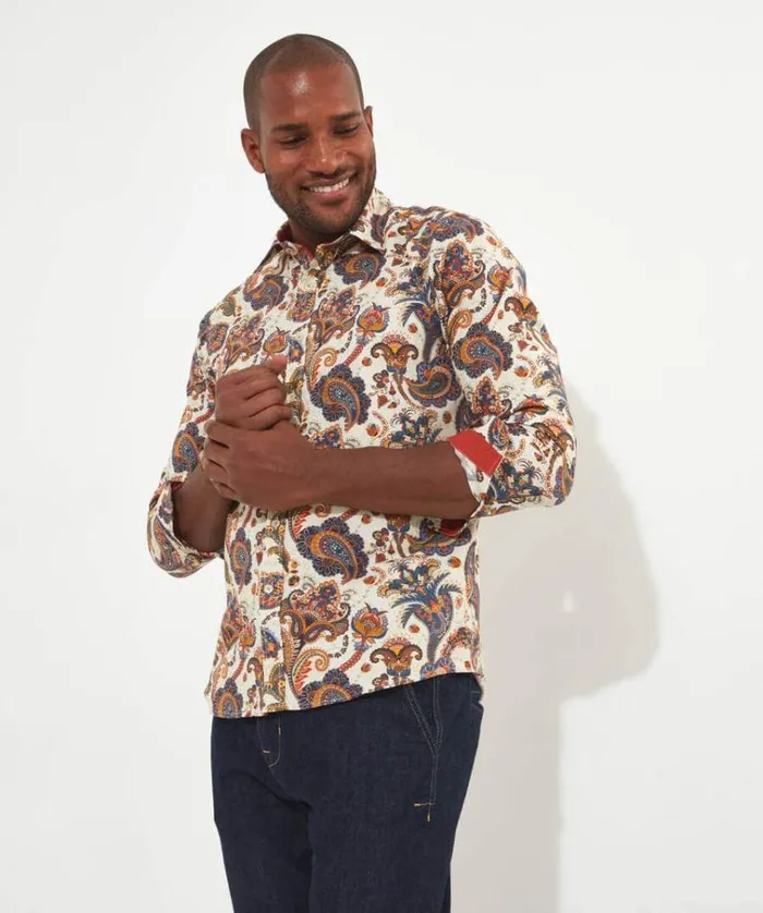 Men Joe Browns Shirts Smarten Up Paisley Shirt