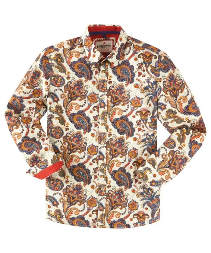 Men Joe Browns Shirts Smarten Up Paisley Shirt Men Joe Browns Shirts Smarten Up Paisley Shirt