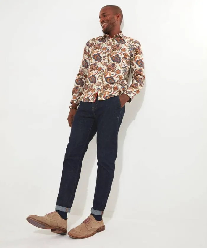 Men Joe Browns Shirts Smarten Up Paisley Shirt Men Joe Browns Shirts Smarten Up Paisley Shirt