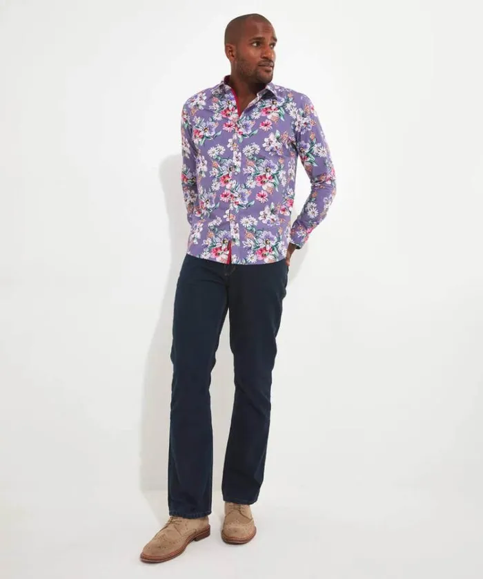 Men Joe Browns Shirts Summer Days Floral Shirt Men Joe Browns Shirts Summer Days Floral Shirt