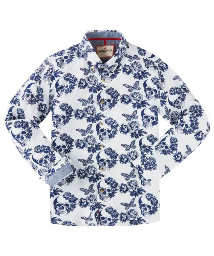 Men Joe Browns Shirts Superb Skull Shirt Men Joe Browns Shirts Superb Skull Shirt