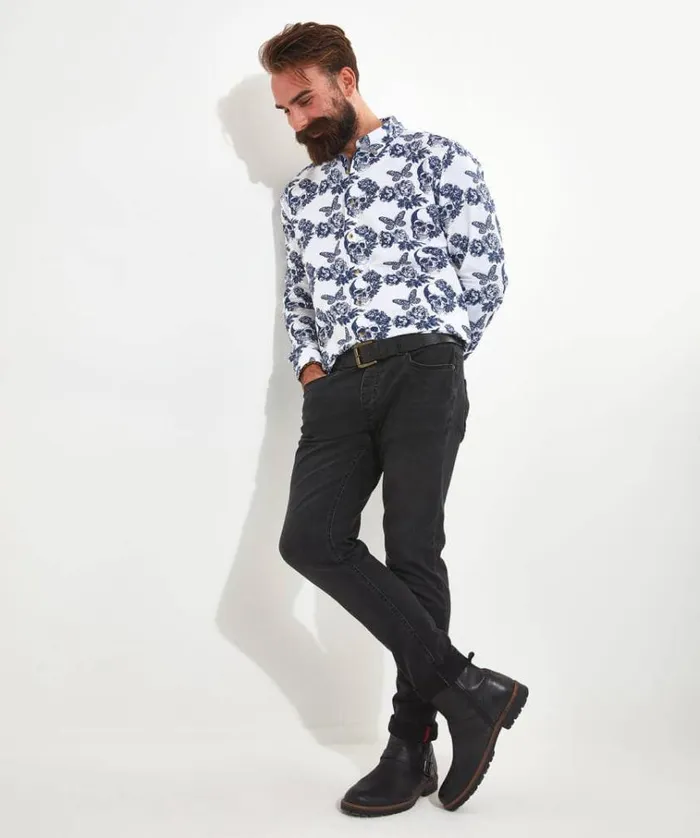 Men Joe Browns Shirts Superb Skull Shirt Men Joe Browns Shirts Superb Skull Shirt