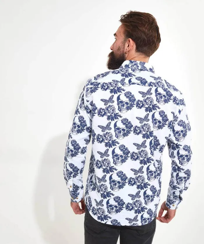 Men Joe Browns Shirts Superb Skull Shirt Men Joe Browns Shirts Superb Skull Shirt