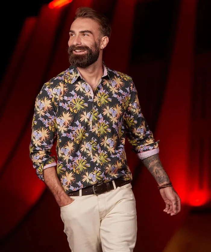 Men Joe Browns Shirts Tropadelic Floral Shirt Men Joe Browns Shirts Tropadelic Floral Shirt
