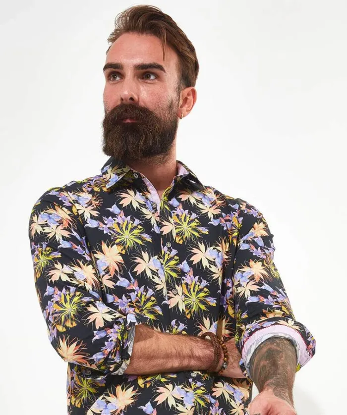 Men Joe Browns Shirts Tropadelic Floral Shirt Men Joe Browns Shirts Tropadelic Floral Shirt