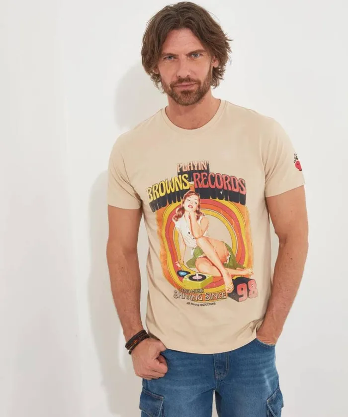 Men Joe Browns TShirts and Tops Browns Records Tee