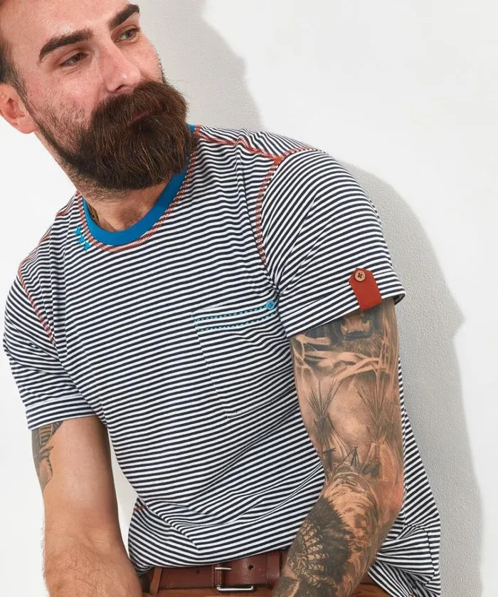 Men Joe Browns TShirts and Tops Carefree Stripe Tee Men Joe Browns TShirts and Tops Carefree Stripe Tee