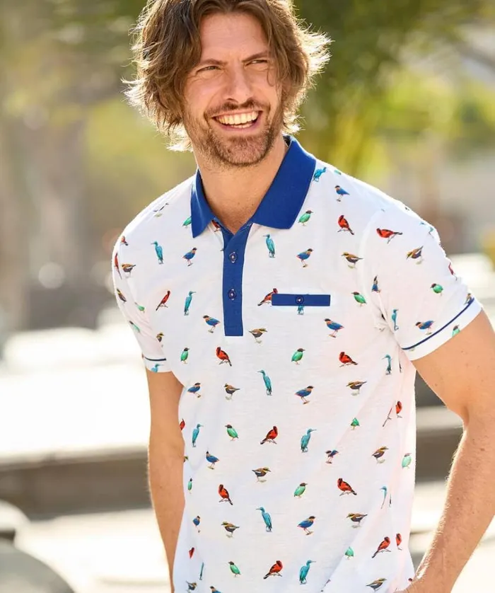 Men Joe Browns TShirts and Tops Free As A Bird Polo Shirt Men Joe Browns TShirts and Tops Free As A Bird Polo Shirt