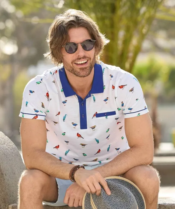 Men Joe Browns TShirts and Tops Free As A Bird Polo Shirt Men Joe Browns TShirts and Tops Free As A Bird Polo Shirt